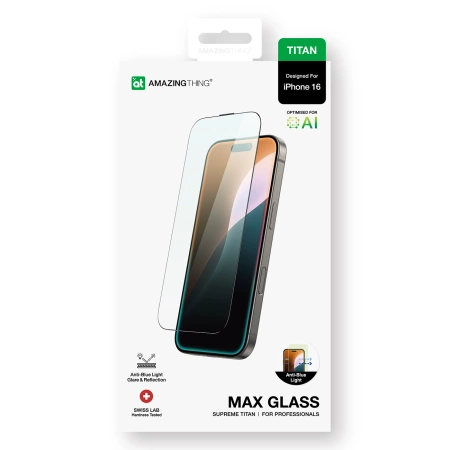 AmazingThing Titan Max Panzerglas für iPhone 16