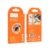 HOCO adapter Lightning (męski) do Typ C (żeński) z wyświetlaczem 2,4A 27W UA32B srebrny