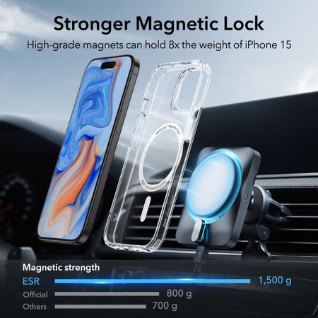 ESR CH HALOLOCK MAGSAFE IPHONE 15 KLAR