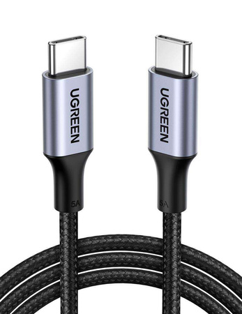 UGREEN US316 Type C to Type C Cable, 100W, 2m (black)