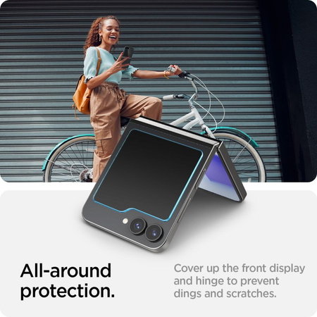 Spigen Glas.tR EZ Fit gehärtetes Glas für Samsung Galaxy Z Flip 6 - 2 Stk.