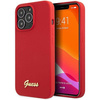 Guess GUHCP13XLSLMGRE iPhone 13 Pro Max 6,7" rot/burgund Hartschale Silikon Vintage Gold Logo