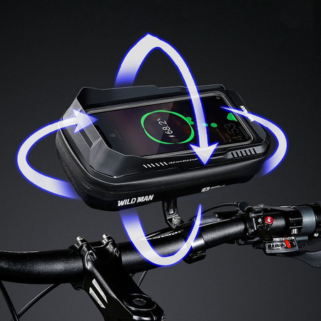 WILDMAN sakwa rowerowa na kierownicę na zamek 0,5L (4" - 7") XT3S czarna