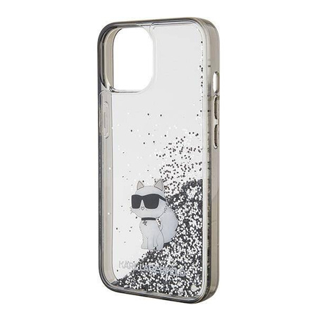 Karl Lagerfeld nakładka do iPhone 15 6,1&quot; KLHCP15SLKCNSK KARL HC LIQ. GLITTER C transparentna