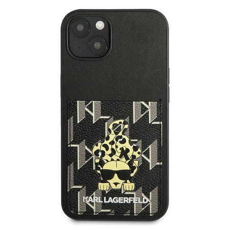 Etui IPHONE 13 Karl Lagerfeld Hardcase Karlimals Cardslot (KLHCP13MCANCNK) czarne