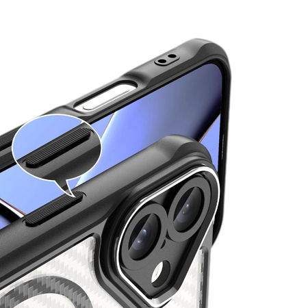Nakładka Defender Carbon Mag do iPhone 16 Plus 6,7" czarna