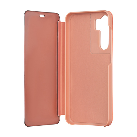 Etui Fold Mirror View do Samsung Galaxy A14 4G / A14 5G różowe