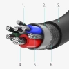 Ugreen kabel przewód USB Typ C (męski) na Typ C (męski) 1 m czarny (US300)