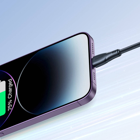 Joyroom Kabel USB - Lightning 2.4A Surpass Series 1.2 m schwarz (S-UL012A11)