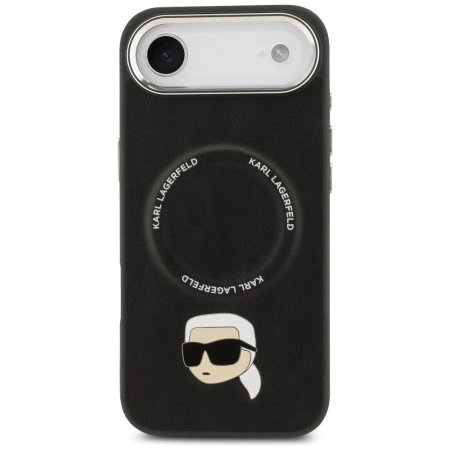 Karl Lagerfeld Karl Pin MagSafe Hülle für iPhone Air – Schwarz