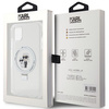 Karl Lagerfeld KLHMN61HMRSKCH iPhone 11 / Xr 6,1" weiß/weiß Hardcase Ringständer Karl&Choupette MagSafe