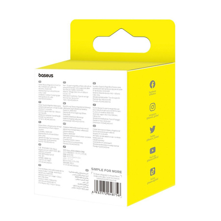 Baseus SUGX-A0V magnetische Autohalterung für Lüftungsschlitze – schwarz