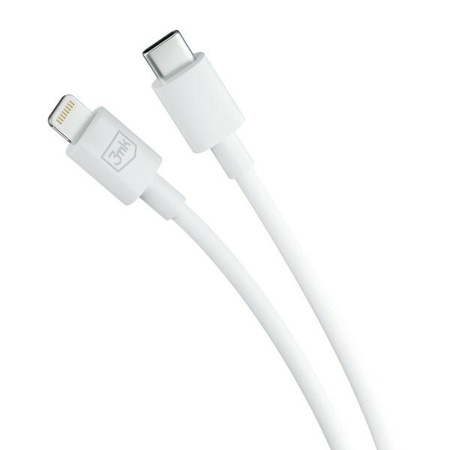 3MK KABEL HYPER USB-C/LIGHTNING 20W 1,2m biały