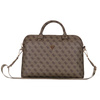 Tasche LAPTOP 15" Guess 4G Zipper Pocket Triangle Logo braun