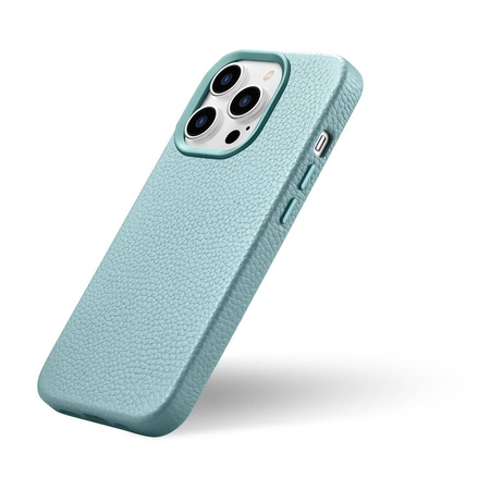 iCarer Case Leather genuine leather case for iPhone 14 Pro Max grün (WMI14220712-GN) (MagSafe compatible)