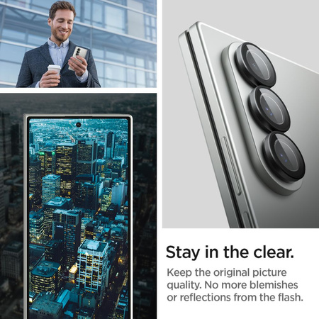 OSŁONA APARATU SPIGEN OPTIK PRO HD GLAS.TR ”EZ FIT” CAMERA PROTECTOR 2-PACK GALAXY Z FOLD 7 BLACK