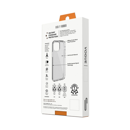 Ugly Rubber nakładka Vogue do iPhone 14 Pro Max 6,7&quot; transparentna