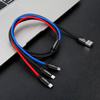Kabel USB Baseus 3w1 USB-C / Lightning / Micro 3,5A 0,3m (czarny)