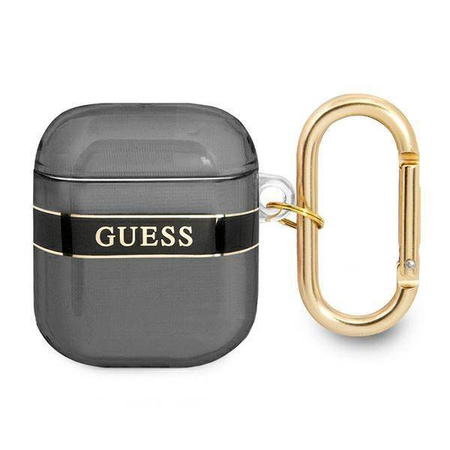 Schutzhülle APPLE AIRPODS Guess AirPods Strap Collection (GUA2HHTSK) schwarz