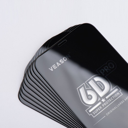 Szkło Hartowane 6D Pro Veason Glass (SET 10in1) - do Iphone 12 Pro Max czarny