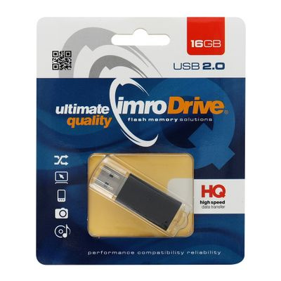 Imro pendrive 16GB USB 2.0 Black czarny