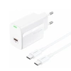 FONENG Netz-Ladegerät EU65 PD 20W 1xUSB-C + kabel USB-C - USB-C weiss
