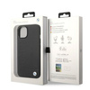 Hülle BMW BMHMP14SSLLBK iPhone 14 6.1" schwarz / schwarz Hardcase Signatur Logo Aufdruck Magsafe