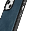 iCarer Leather Oil Wax etui pokryte naturalną skórą do iPhone 14 niebieski (WMI14220717-BU)