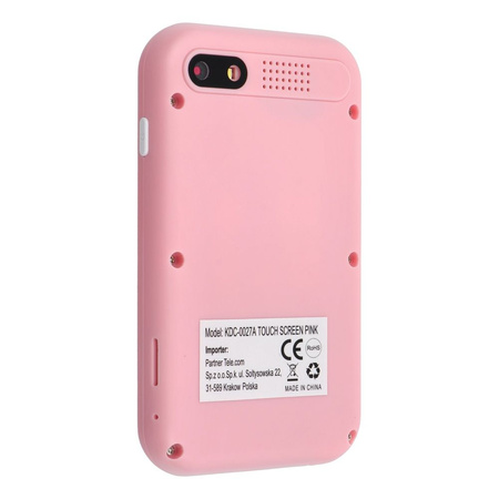 Telefon do gier dla dzieci z ekranem dotykowym 2,8" KDC-0027A różowy