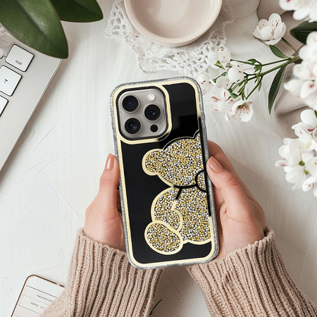 Futerał TEDDY BEAR do IPHONE 17 Pro Max złoty