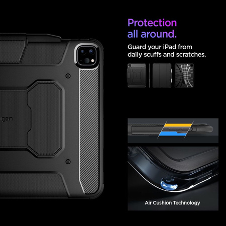 Spigen Rugged Armor Pro Case for iPad Pro 13&quot; 2024 - Black
