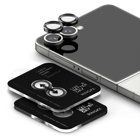 OSŁONA APARATU RINGKE CAMERA FRAME PROTECTOR 2-PACK GALAXY Z FLIP 7 BLACK