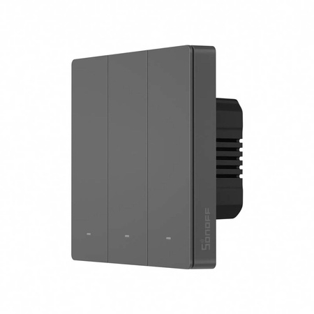 Sonoff Smart 3 Channel WiFi Wall Switch Black (M5-3C-86)
