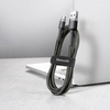  Nylonowy kabel przewód USB Micro Baseus cafule 1.5A 2 M CAMKLF-CG1 czarno- szary