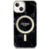 Guess GUHMP14SPCUMAK iPhone 14 6.1&quot; schwarz/schwarz Hardcase Marble MagSafe