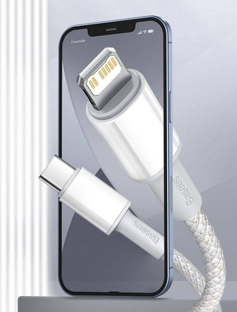 Baseus kabel USB Typ C - Lightning szybkie ładowanie Power Delivery 20 W 2 m niebieski (CATLGD-A03)