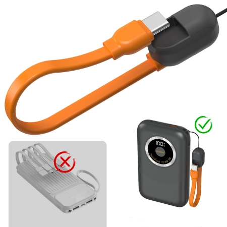 Powerbank Dudao K21 Mini 10000mAh 22.5W USB-A / USB-C - grau