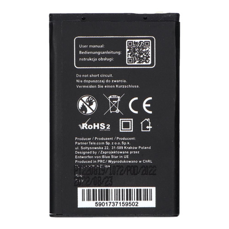 Bateria do Nokia 6101/6100/6300  800 mAh Li-Ion Blue Star