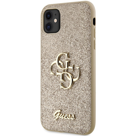 Oryginalne Etui IPHONE 11 / XR Guess Hardcase Glitter Script Big 4G