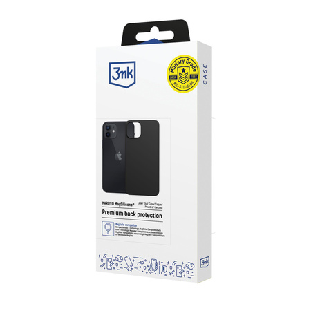 Apple iPhone 12 - 3mk Hardy MagSilicone Black