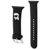 Pasek do APPLE WATCH 4 / 5 / 6 / 7 / 8 / SE / ULTRA (42 / 44 / 45 / 49 MM) Karl Lagerfeld Strap 3D Rubber Karl Head (KLAWLSLKNK) czarne