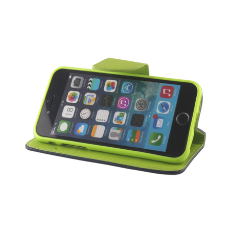 Etui Smart Fancy do Motorola Moto E13 granatowo-zielony