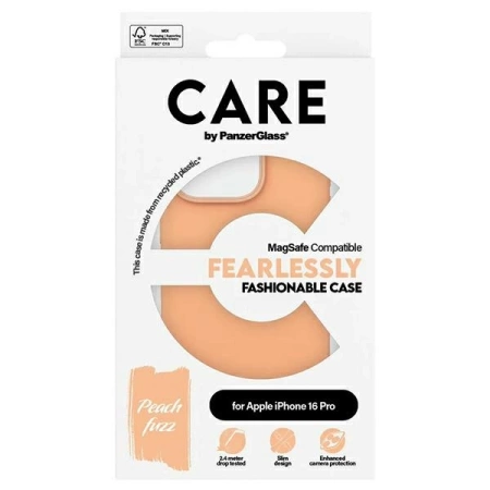 CARE by PanzerGlass Fashion Case iPhone 16 Pro 6,3&quot; pfirsich/pfirsich MagSafe 1390