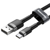 Baseus Cafule Cable - Kabel do ładowania i transmisji danych USB do USB-C 3 A, 1 m (szary/czarny)
