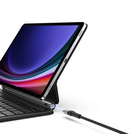 Etui Dux Ducis Keyboard (MK Series) z klawiaturą Bluetooth na Samsung Galaxy Tab S9 / S8 / S7 - czarna