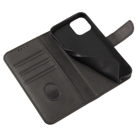 Magnet Case elegante Hülle mit Überschlag und Standfunktion für Samsung Galaxy A73 schwarz