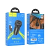 HOCO ładowarka samochodowa Z49 2.4A 2xUSB + kabel Micro USB Czarny