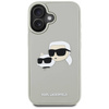 Case IPHONE 16 Karl Lagerfeld HC 3D Rubber Double Heads beige