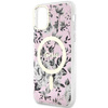 Guess GUHMN61HCFWSP iPhone 11 / Xr 6,1" rosa/rosa Hardcase Flower MagSafe