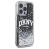 Schutzhülle IPHONE 16 PRO DKNY Hardcase Liquid Glitter Arch Logo (DKHCP16LLBNAEK) schwarz
